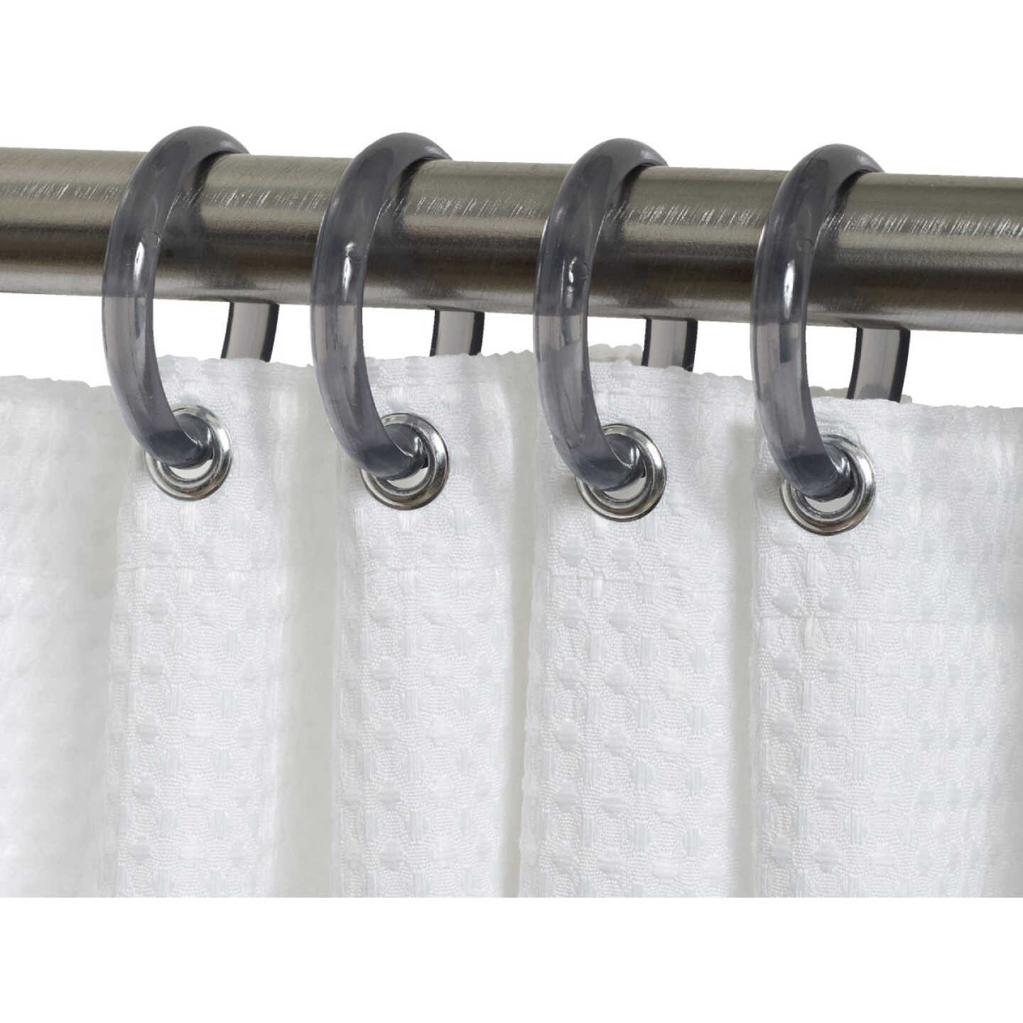 Zenith Zenna Home Chrome Plastic Shower Curtain Ring (12 Count