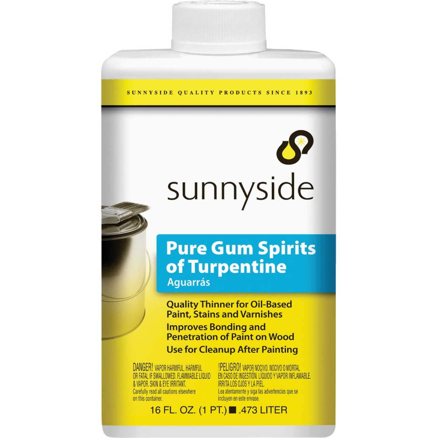 Sunnyside 1 Pint Pure Gum Spirits Turpentine - Henery Hardware