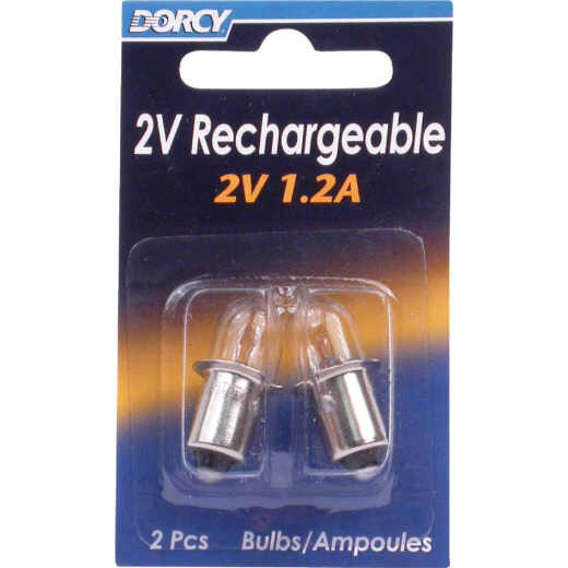 Dorcy 2V Krypton Replacement Flashlight Bulb (2-Pack)