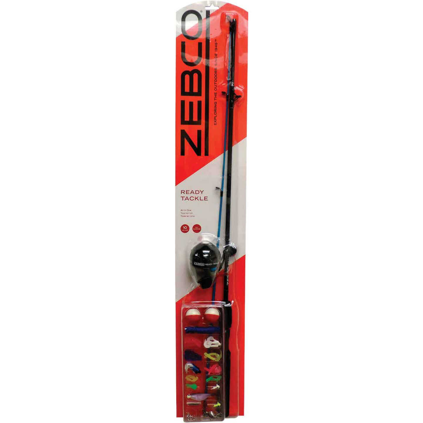 Zebco Ready Tackle 5 Ft. 6 In. Z-Glass Fishing Rod & Spincast Reel with  Tackle Kit - Henery Hardware